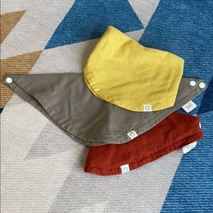 Baby bibs handkerchief style 3 total